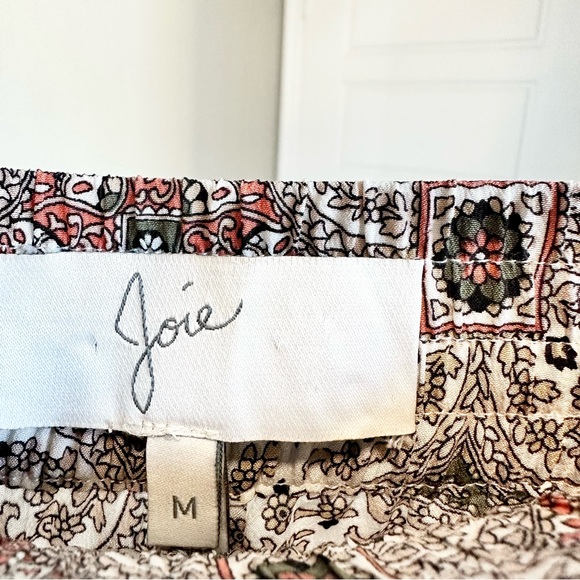 Joie Layana Tile Print Silk Tie Shorts Paisley - Picture 11 of 12